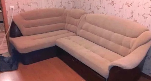 Перетяжка углового дивана. Екатеринбург